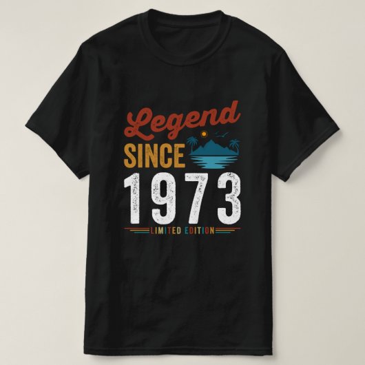 Legend Since 1973 Birma Retro Vintage T-shirt (Design voorkant)