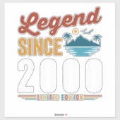 Legend Since 2000 Birthday Retro Vintage Sticker (Vel)