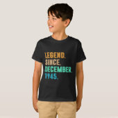 Legend Since December 1945 Birth Of Birthday 1945  T-shirt (Voorkant volledig)