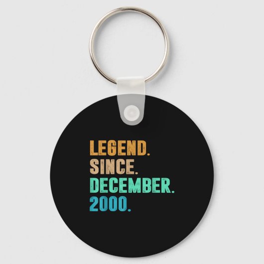 Legend Since December 2000 Birth Of Birthday 2000 Sleutelhanger (Voorkant)