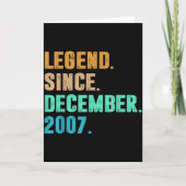 Legend Since December 2007 Birth Of Birthday 2007 Kaart (Voorkant)