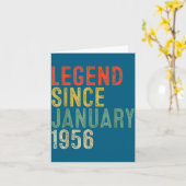 Legend Since January 1956 70th Birthday 70 Year Ol Kaart (Gele Bloem)