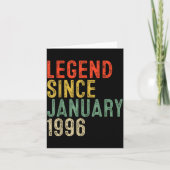 Legend Since January 1996 30th Birthday 30 Year Ol Kaart (Voorkant)