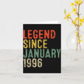 Legend Since January 1996 30th Birthday 30 Year Ol Kaart (Gele Bloem)