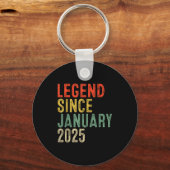 Legend Since January 2025 1st Birthday 1 Year Old Sleutelhanger (Voorkant)