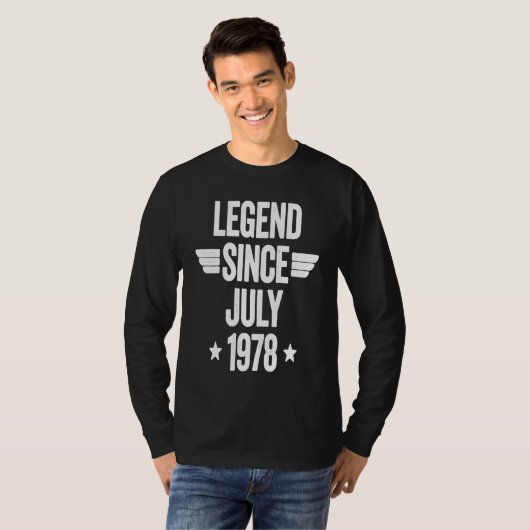 Legend Since July 1978  1 T-shirt (Voorkant volledig)