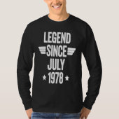 Legend Since July 1978  1 T-shirt (Voorkant)