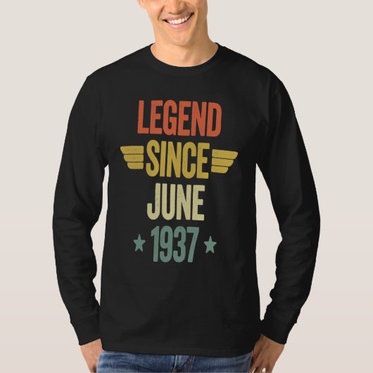 Legend Since June 1937 T-shirt (Voorkant)