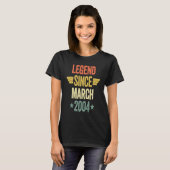 Legend Since March 2004 T-shirt (Voorkant volledig)