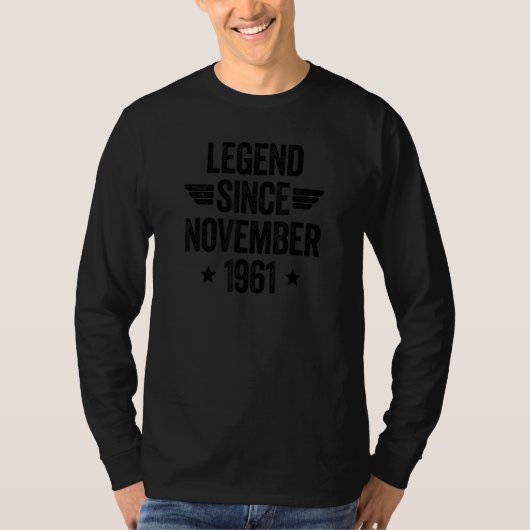 Legend Since November 1961 T-shirt (Voorkant)