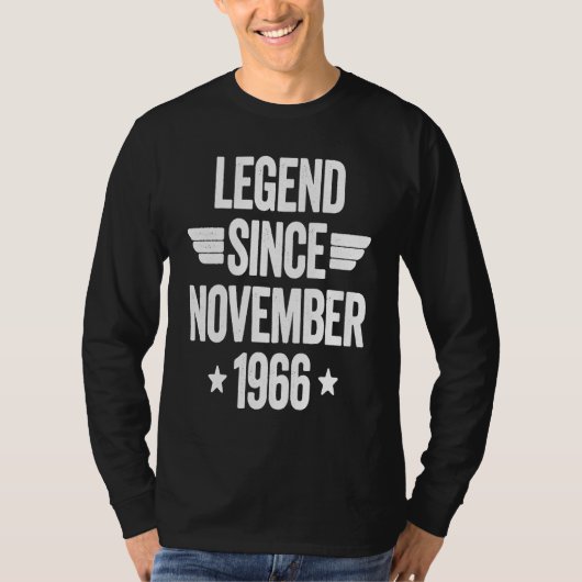 Legend Since November 1966 T-shirt (Voorkant)