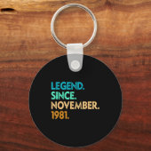 Legend Since November 1981 Apparel Sleutelhanger (Voorkant)