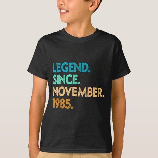 Legend Since November 1985 Apparel  T-shirt (Voorkant)
