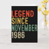 Legend Since November 1986 &#; th Birthday &#; Ye Kaart (Gele Bloem)