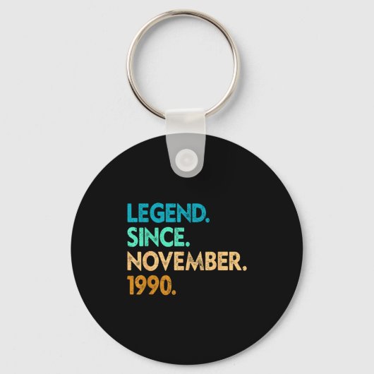 Legend Since November 1990 Apparel Sleutelhanger (Voorkant)