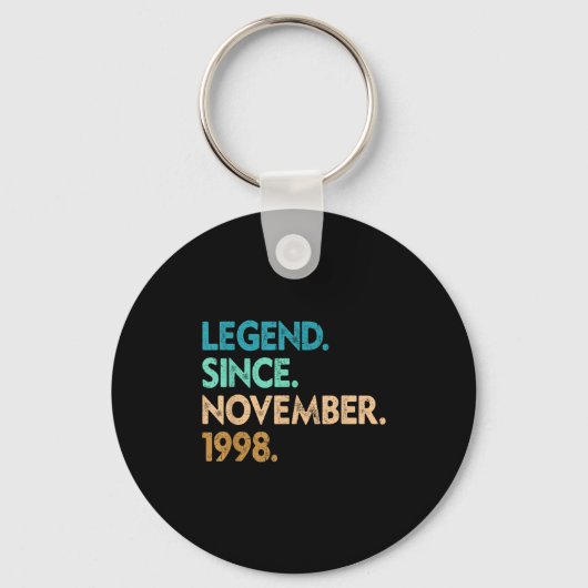 Legend Since November 1998 Apparel Sleutelhanger (Voorkant)