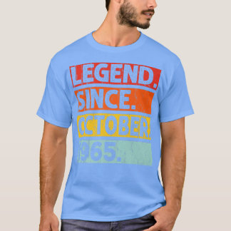 Legend Since October 1965 57th Birthday 57 Years O T-shirt
