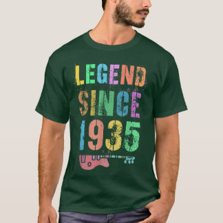 LEGEND Sinds 1935 Geweldige Rockstar 87th Birthday T-shirt