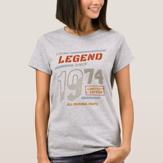 Legend  sinds 1974 Limited Edition T-shirt (Voorkant)