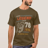 Legend  sinds 1978 Limited Edition T-shirt (Voorkant)