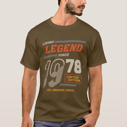 Legend  sinds 1978 Limited Edition T-shirt (Voorkant)