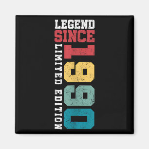 Legend sinds 1990 Limited Edition 35 jaar oud 35st Magneet