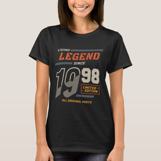 Legend  sinds 1998 Limited Edition T-shirt (Voorkant)