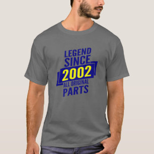Legend sinds 2002 20th Birthday geeft Mannen All O T-shirt