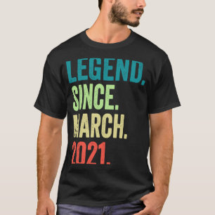 Legend sinds maart 2021 Boy Girl 2 jaar oud 2th B T-shirt