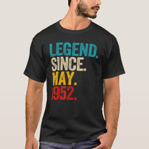 Legend sinds mei 1952 70 jaar oud 70 jaar oud t-shirt