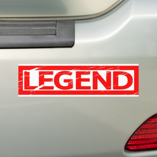 Legend Stempel Bumpersticker (Op auto)