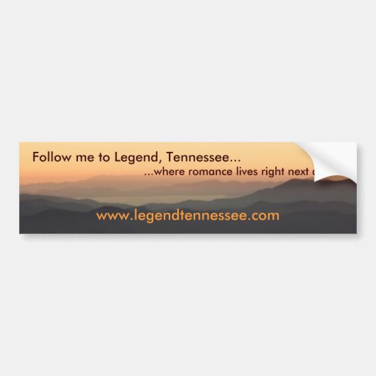 Legend, Tennessee Bumpersticker II (Voorkant)