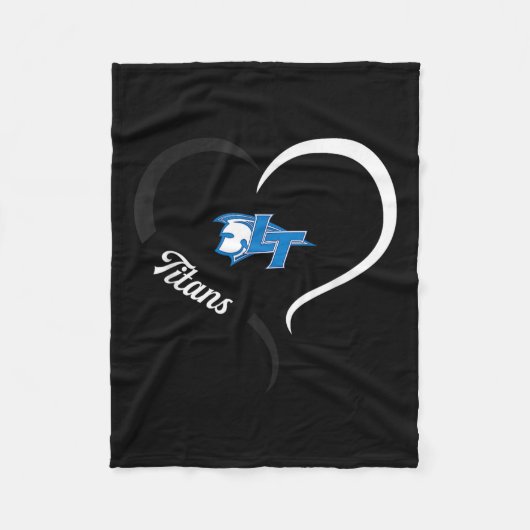 Legend Titans Logo Halve Hart Slogan Hs Fleece Deken (Voorkant)