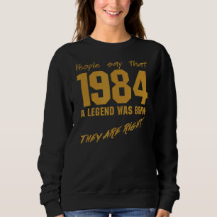 Legend werd geboren in 1984  herdenking van de geb trui