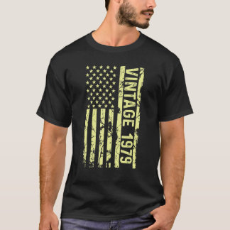 Legenda Amerikaanse vlag sinds 1979 voor mannen v T-shirt