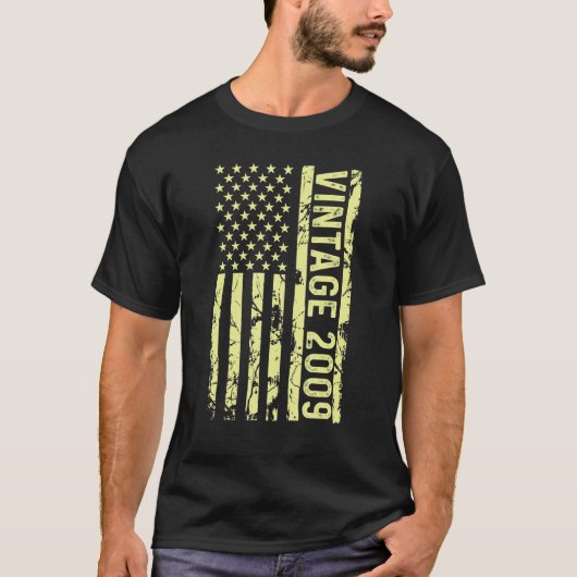 Legenda  Amerikaanse vlag sinds 2009 voor mannen v T-shirt (Voorkant)