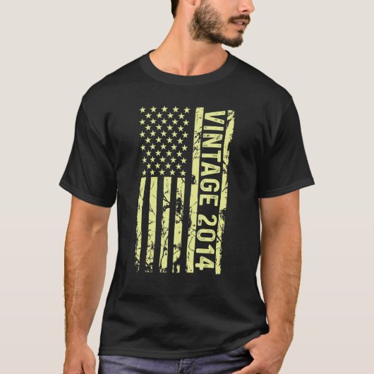 Legenda  Amerikaanse vlag sinds 2014 voor mannen v T-shirt (Voorkant)