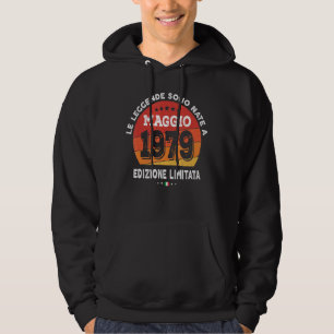 Legenda Geboren in mei 1979 43e verjaardag 43 jaar Hoodie