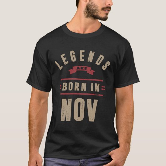 Legenda is geboren in nov t-shirt (Voorkant)