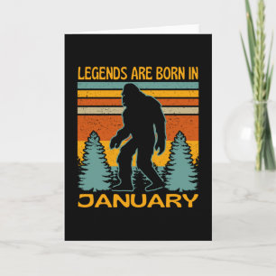 Legenda is in januari geboren kaart