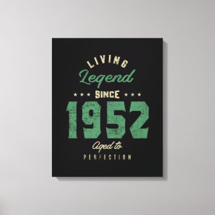 Legenda sinds 1952: Birthday Gift Canvas Afdruk