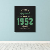 Legenda sinds 1952: Birthday Gift Canvas Afdruk (Insitu (Houten vloer))