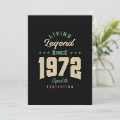 Legenda sinds 1972: Birthday Gift Bedankkaart (Staand voorkant)