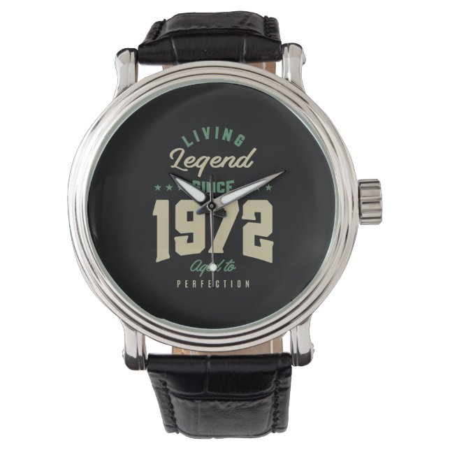 Legenda sinds 1972: Birthday Gift Horloge (Voorkant)