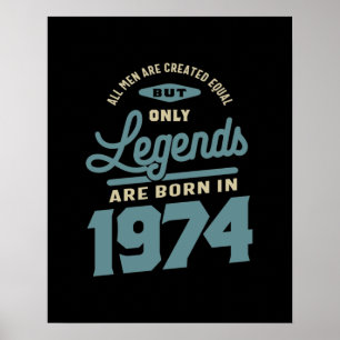 Legenda sinds 1974: Birthday Gift Poster