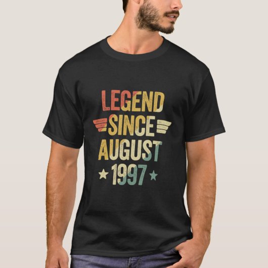 Legenda sinds 1997 augustus t-shirt (Voorkant)