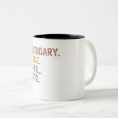 Legenda sinds april 1972 tweekleurige koffiemok (Voorkant rechts)