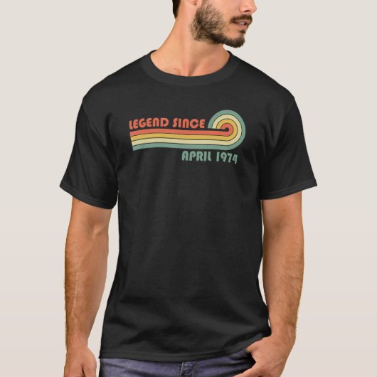 Legenda sinds april 1974 t-shirt (Voorkant)