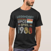 Legenda sinds april 1988:  geboortedag t-shirt (Voorkant)