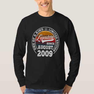 Legenda sinds augustus 2009 13e verjaardag 13 jaar t-shirt